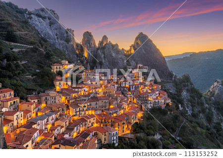 Castelmezzano, Italy in the Basilicata region Castelmezzano, Italy in the Basilicata region 113153252