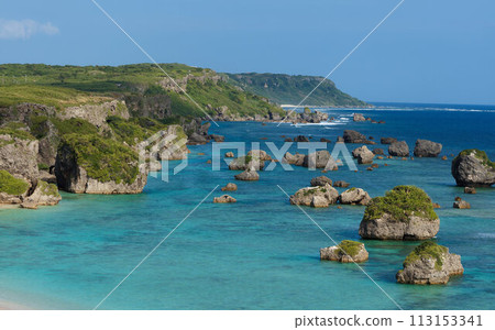 用無人機空中拍攝的宮古島東平安名崎的壯麗景色 113153341