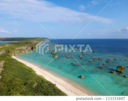 無人機拍攝的東平安名崎風景 113153897