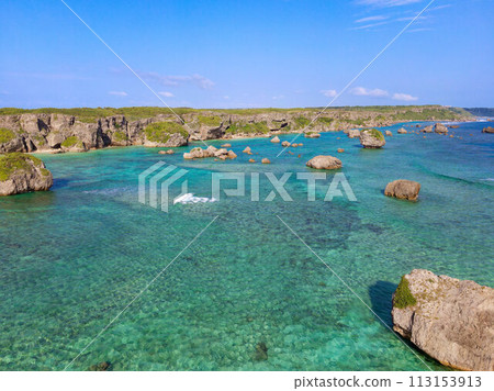 Scenery of Higashihennazaki taken by drone 113153913