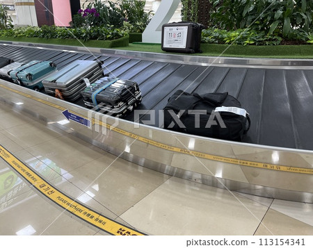 Airport baggage claim area 113154341