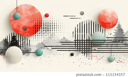 How various things come to mind: the moon, mountains, and plains in a dream 113154357