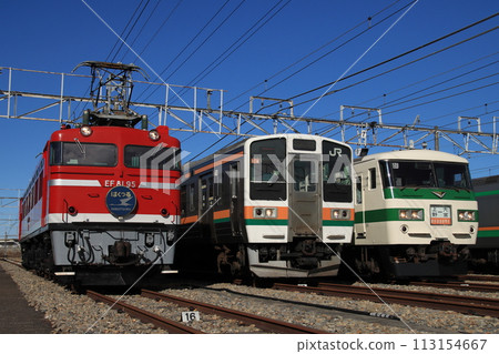 Nostalgic vehicles that returned home to the Tohoku Line Oyama Rolling Stock Center (Oyama Rolling Stock Center Photo Session)_Photographed on March 2, 2024 113154667