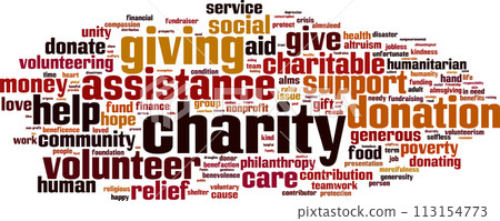 Charity word cloud 113154773