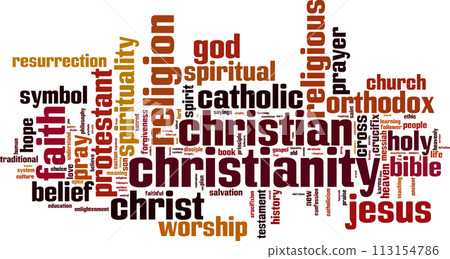 Christianity word cloud Christianity word cloud 113154786