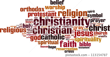 Christianity word cloud Christianity word cloud 113154787