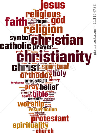 Christianity word cloud 113154788