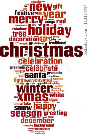 Christmas word cloud 113154794
