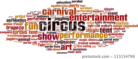 Circus word cloud 113154799