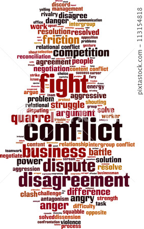 Conflict word cloud 113154818