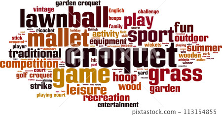 Croquet word cloud Croquet word cloud 113154855