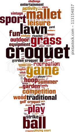 Croquet word cloud 113154857