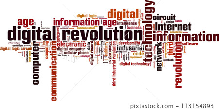 Digital revolution word cloud Digital revolution word cloud 113154893