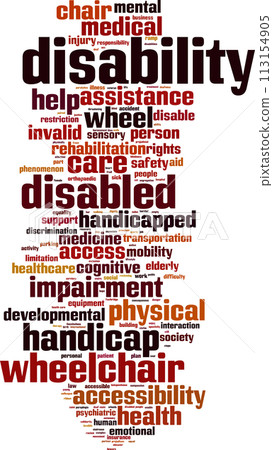 Disability word cloud 113154905