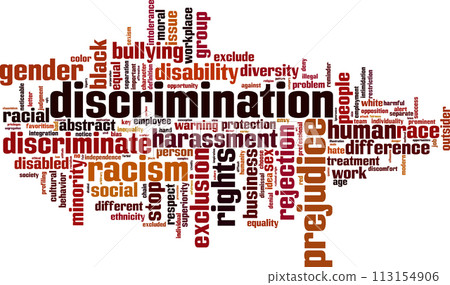 Discrimination word cloud 113154906