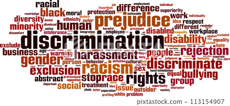 Discrimination word cloud 113154907