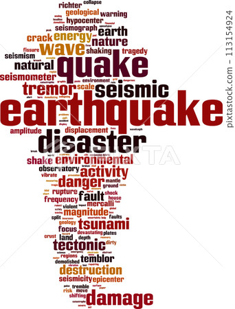 Earthquake word cloud Earthquake word cloud 113154924
