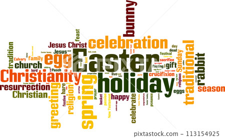 Easter word cloud Easter word cloud 113154925