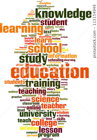 Education word cloud Education word cloud 113154949
