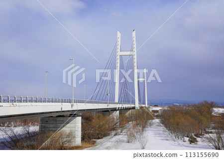 Melting snow at Tappu Bridge 113155690