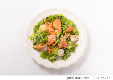 煙燻鮭魚扇貝沙拉 煙燻鮭魚扇貝沙拉 113155766