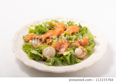 煙燻鮭魚扇貝沙拉 煙燻鮭魚扇貝沙拉 113155768