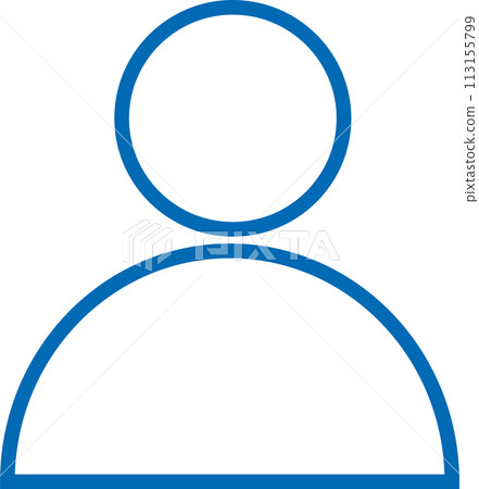 Person pictogram silhouette icon upper body avatar Person pictogram silhouette icon upper body avatar 113155799