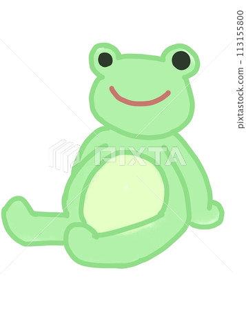 sitting frog 113155800