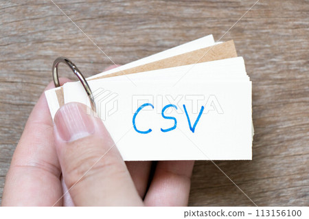 CSV (Abbreviation of Computer system validation or Comma-separated values) 113156100