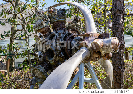 Flying Shrine in Yawata Doi, Yawata City, Kyoto Prefecture Zero fighter engine Flying Shrine in Yawata Doi, Yawata City, Kyoto Prefecture Zero fighter engine 113156175