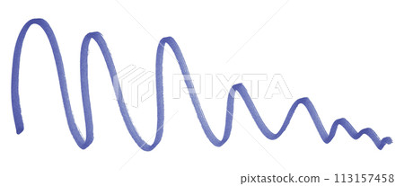 Purple brush strokes isolated on white background. 113157458