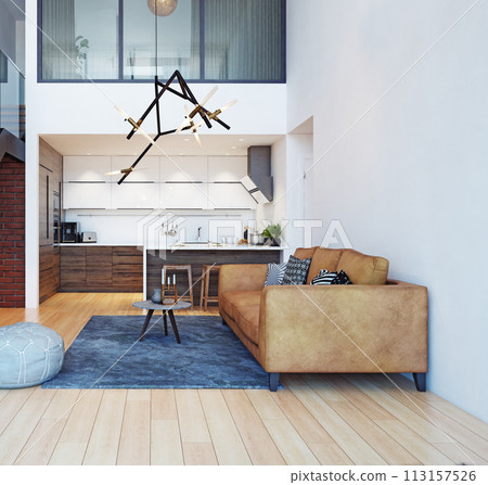 modern home interior. modern home interior. 113157526