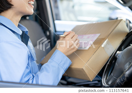 Light cargo driver, delivery person, transportation industry Light cargo driver, delivery person, transportation industry 113157641