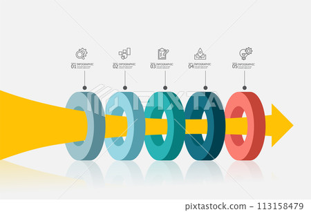 circle way infographics timeline element business workflow data steps report template background circle way infographics timeline element business workflow data steps report template background 113158479