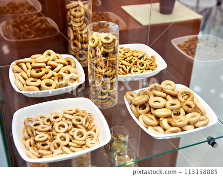 Sushki in plates Sushki in plates 113158885