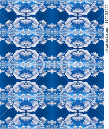 Seamless texture of the daytime sky with clouds 113158961