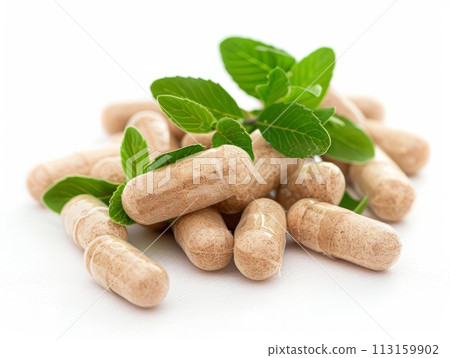 Ashwagandha is a herbal supplement root 113159902
