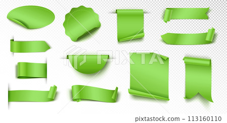 Geen advertising tags realistic vector illustration set Geen advertising tags realistic vector illustration set 113160110