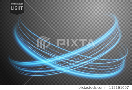Abstract Blue Wave Line of Light with A Transparent Background, Isolated and Easy to Edit, Vector Illustration Abstract Blue Wave Line of Light with A Transparent Background, Isolated and Easy to Edit, Vector Illustration 113161007