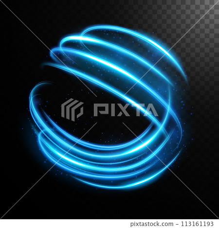 Abstract Glowing Circle, Elegant Light Ring, Vector Illustration Abstract Glowing Circle, Elegant Light Ring, Vector Illustration 113161193