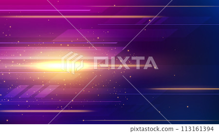 Golden Light Speed Motion, Widescreen Background, Vector Illustration Golden Light Speed Motion, Widescreen Background, Vector Illustration 113161394