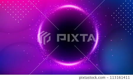 Violet Circle Hole Background, Elegant Violet Light Ring Widescreen, Vector Illustration Violet Circle Hole Background, Elegant Violet Light Ring Widescreen, Vector Illustration 113161411