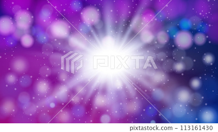 Violet Light Flare Background, Elegant Illuminated Light. Widescreen Vector Illustration 113161430