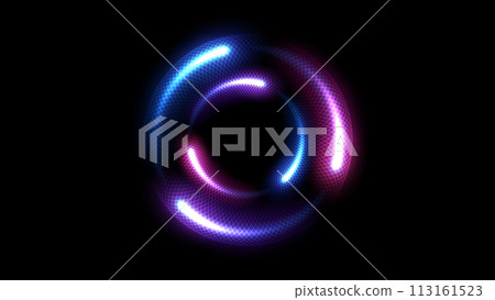 Abstract Multicolor Ring Line of Light Background. Widescreen Vector Illustration Abstract Multicolor Ring Line of Light Background. Widescreen Vector Illustration 113161523
