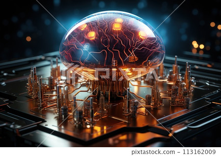 Artificial intelligence, development of automated computer work, online virtual assistant, chat, future technologies, atomatic devices, robot program independent software . AI. Artificial intelligence, development of automated computer work, online virtual assistant, chat, future technologies, atomatic devices, robot program independent software . AI. 113162009