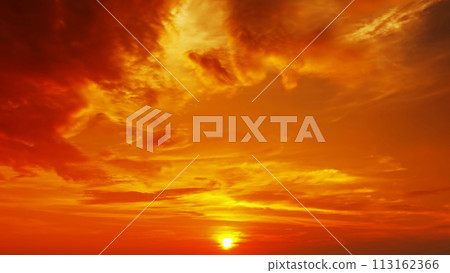 Beautiful tropical sky at sunset Beautiful tropical sky at sunset 113162366