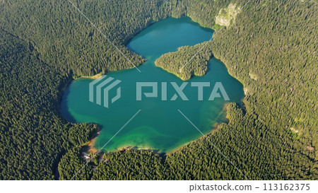 Famous Black Lake in Durmitor park 113162375