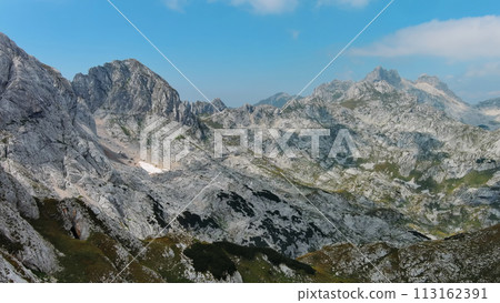Aerial of mountains in park Durmitor, Montenegro 113162391