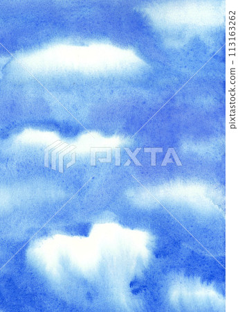 Watercolor sky vertical background. Hand drawn aquarelle illustration. Abstract hand paint square stain backdrop for card design, banner decoration, cover Watercolor sky vertical background. Hand drawn aquarelle illustration. Abstract hand paint square stain backdrop for card design, banner decoration, cover 113163262