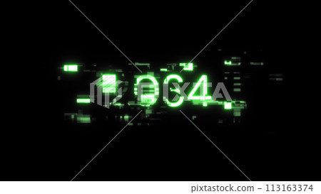 3D rendering 2034 text with screen effects of technological glitches 3D rendering 2034 text with screen effects of technological glitches 113163374